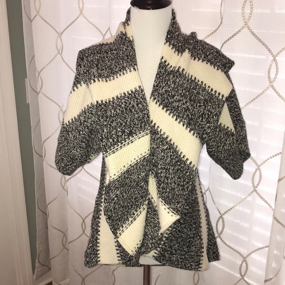 Express Black and White Sweater